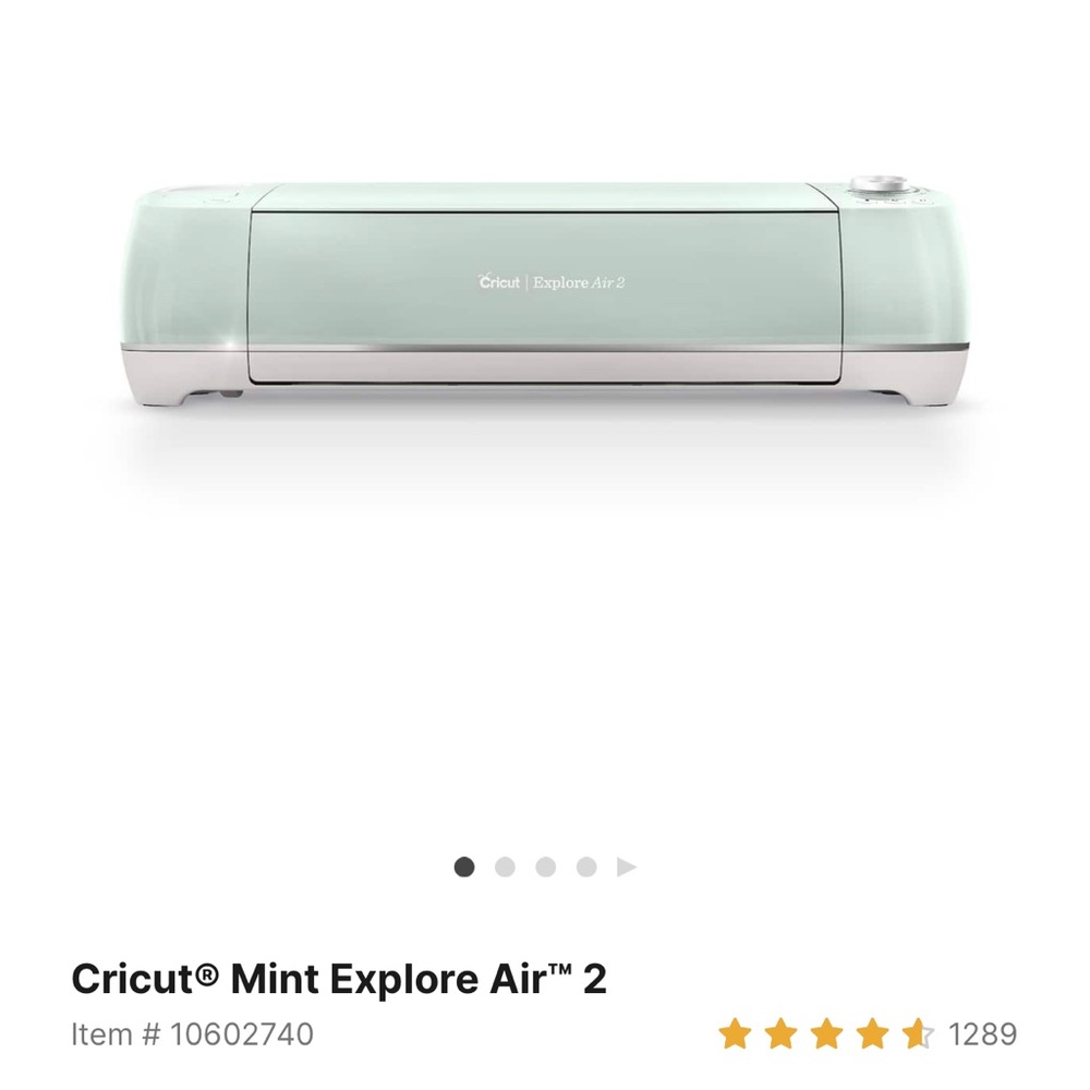 NEW IN BOX- Cricut Explore Air 2 in color Mint